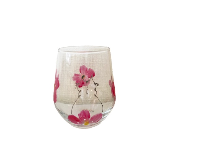 川上麻衣子 手描き万能グラス